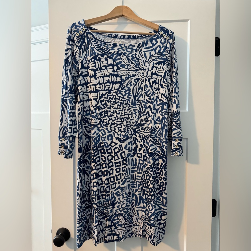 Lilly Pulitzer Navy Pineapple Dress